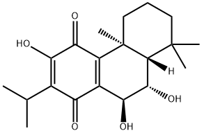 6β,7α,12-Trihydroxyabieta-8,12-diene-11,14-dione Struktur