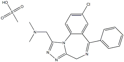 adinazolam mesylate Structure