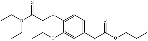 Benzeneacetic acid, 4-[2-(diethylaMino)-2-oxoethoxy]-3-ethoxy-, propyl ester Struktur