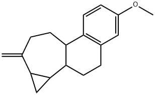 1,1a,1b,2,3,7b,8,9,10,10a-Decahydro-5-methoxy-10-methylenecyclopropa[3,4]cyclohepta[1,2-a]naphthalene Structure