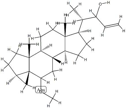 6-Methoxy-3α,5-cyclo-5α-chol-23-en-22-ol Structure