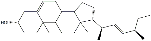(22Z)-27-Norergosta-5,22-dien-3β-ol Structure