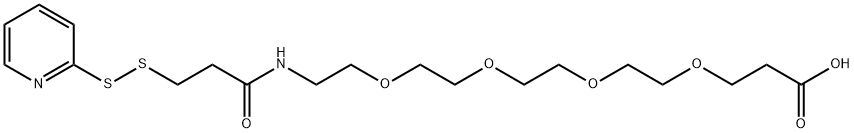 吡啶二硫丙酰胺-四聚乙二醇-丙酸, 581065-97-6, 结构式