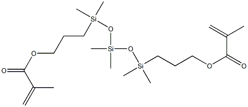 双-3-甲基丙烯基氧丙基化四甲基二硅氧烷, 58130-03-3, 结构式