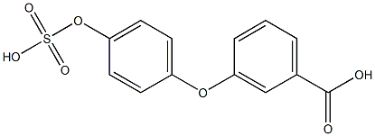 3-(4-Sulfooxyphenoxy)benzoic acid Struktur