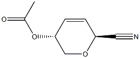 L-erythro-Hex-3-enononitrile, 2,6-anhydro-3,4-dideoxy-, 5-acetate (9CI) Struktur