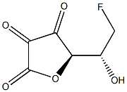 L-threo-2,3-Hexodiulosonic acid, 6-deoxy-6-fluoro-, gamma-lactone (9CI) Structure