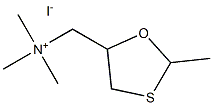 2-methyl-5-trimethylammoniummethyl-1,3-oxathiolane Struktur