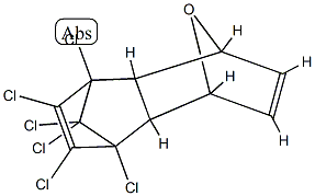 5,8-Epoxy-1,2,3,4,10,10-hexachloro-1,4,4a,5,8,8a-hexahydro-1,4-methanonaphthalene Struktur