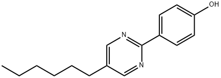 5-Hexyl-2-(4-hydroxyphenyl)-pyr Struktur