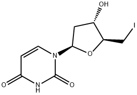 Uridine, 2',5'-dideoxy-5'-iodo- Structure