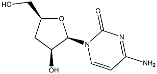 1-(3-deoxypentofuranosyl)cytosine 化学構造式