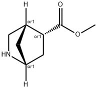 2-Azabicyclo[2.2.1]heptane-5-carboxylicacid,methylester,(1R,4S,5R)-rel- 化学構造式