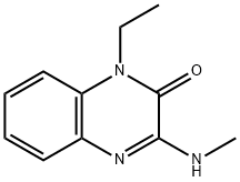 2(1H)-Quinoxalinone,1-ethyl-3-(methylamino)-(9CI) Structure