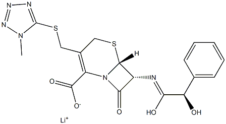 cefamandole lithium Structure