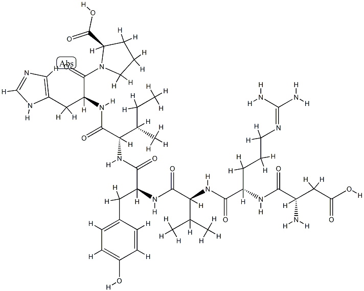 (D-Pro7)-Angiotensin I/II (1-7) Structure