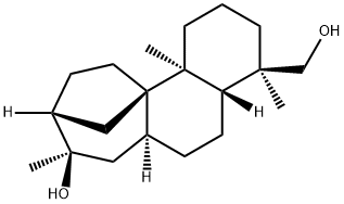 (4R,4aβ,6aα)-テトラデカヒドロ-8β-ヒドロキシ-4,8,11bα-トリメチル-9β,11aβ-メタノ-11aH-シクロヘプタ[a]ナフタレン-4-メタノール 化学構造式