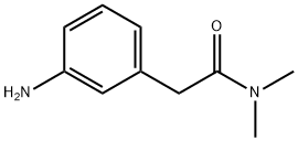 2-(3-アミノフェニル)-N,N-ジメチルアセトアミド 化学構造式