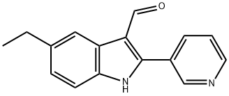 1H-Indole-3-carboxaldehyde,5-ethyl-2-(3-pyridinyl)-(9CI) Structure