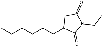 2,5-Pyrrolidinedione,1-ethyl-3-hexyl-(9CI) Structure