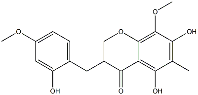 麦冬二氢高异黄酮E, 588706-66-5, 结构式