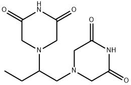 4,4′-(1-エチル-1,2-エタンジイル)ビス(2,6-ピペラジンジオン) 化学構造式