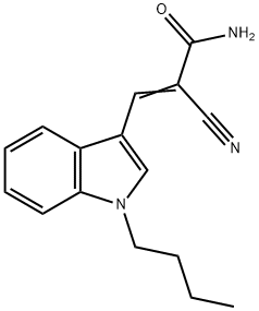 2-Propenamide,3-(1-butyl-1H-indol-3-yl)-2-cyano-(9CI),590358-20-6,结构式