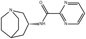 2-Pyrimidinecarboxamide,N-(3R)-1-azabicyclo[3.2.2]non-3-yl-(9CI) Structure