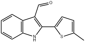 1H-Indole-3-carboxaldehyde,2-(5-methyl-2-thienyl)-(9CI),590390-89-9,结构式