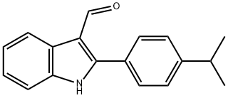 2-(4-异丙基苯基)-1H-吲哚-3-甲醛,590390-96-8,结构式