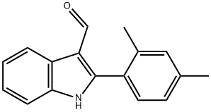 2-(2,4-二甲基苯基)-1H-吲哚-3-甲醛,590390-99-1,结构式