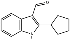 1H-Indole-3-carboxaldehyde,2-cyclopentyl-(9CI) Structure