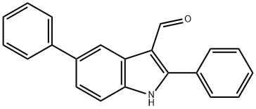 1H-Indole-3-carboxaldehyde,2,5-diphenyl-(9CI),590391-58-5,结构式