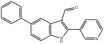 1H-Indole-3-carboxaldehyde,5-phenyl-2-(3-pyridinyl)-(9CI),590391-78-9,结构式