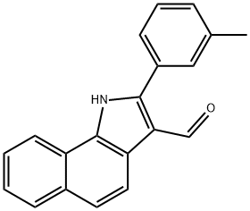 1H-Benz[g]indole-3-carboxaldehyde,2-(3-methylphenyl)-(9CI) Structure