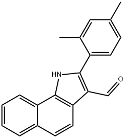 1H-Benz[g]indole-3-carboxaldehyde,2-(2,4-dimethylphenyl)-(9CI),590397-96-9,结构式