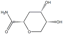D-arabino-Hexonamide, 2,6-anhydro-3-deoxy- (9CI) Struktur