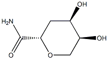 L-ribo-Hexonamide, 2,6-anhydro-3-deoxy- (9CI) 结构式