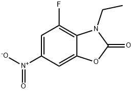 2(3H)-Benzoxazolone,3-ethyl-4-fluoro-6-nitro-(9CI) Structure