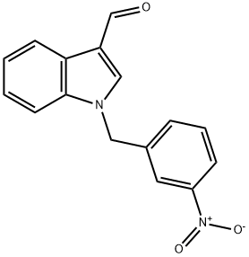 1H-Indole-3-carboxaldehyde,1-[(3-nitrophenyl)methyl]-(9CI),591210-47-8,结构式