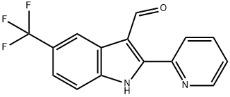 1H-Indole-3-carboxaldehyde,2-(2-pyridinyl)-5-(trifluoromethyl)-(9CI) Struktur