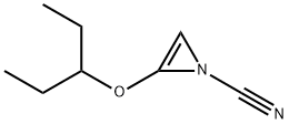 1H-Azirine-1-carbonitrile,2-(1-ethylpropoxy)-(9CI) Structure