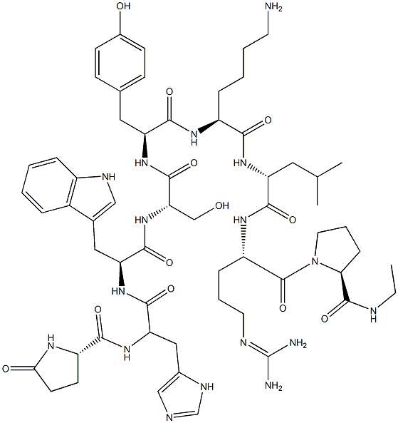 LHRH, lysyl(6)-N-ethylprolinamide(9)-des-glycinamide(10)-|化合物 T34055