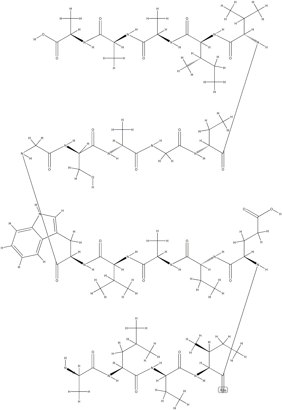 阿肽加定, 59165-34-3, 结构式