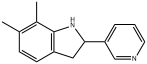 1H-Indole,2,3-dihydro-6,7-dimethyl-2-(3-pyridinyl)-(9CI) Structure