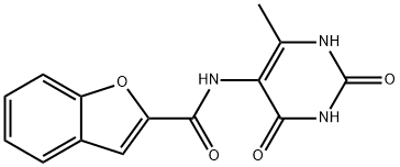 2-Benzofurancarboxamide,N-(1,2,3,4-tetrahydro-6-methyl-2,4-dioxo-5-pyrimidinyl)-(9CI) 结构式