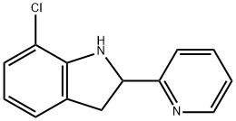 1H-Indole,7-chloro-2,3-dihydro-2-(2-pyridinyl)-(9CI),591758-86-0,结构式