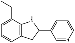 1H-Indole,7-ethyl-2,3-dihydro-2-(3-pyridinyl)-(9CI) Structure