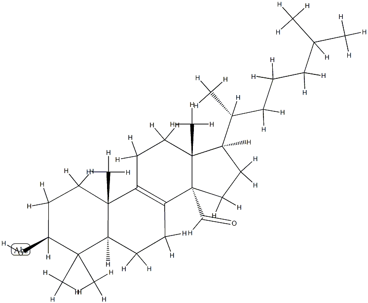 lanosten-3-ol-32-al Struktur