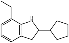 1H-Indole,2-cyclopentyl-7-ethyl-2,3-dihydro-(9CI) Structure